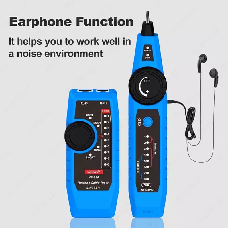 Тестер сетевого кабеля NF-810 — 2