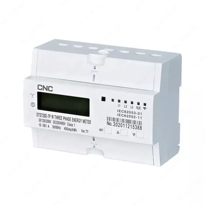 Счётчик модульный ”CNC Electric” DTS 726D – 7P, WI-FI, 80A (Арт. - setch-DDS-7P-wifi-80A) — 1