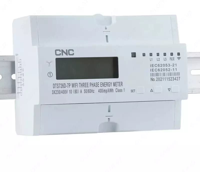 Счётчик модульный ”CNC Electric” DTS 726D – 7P, WI-FI, 80A (Арт. - setch-DDS-7P-wifi-80A) — 2
