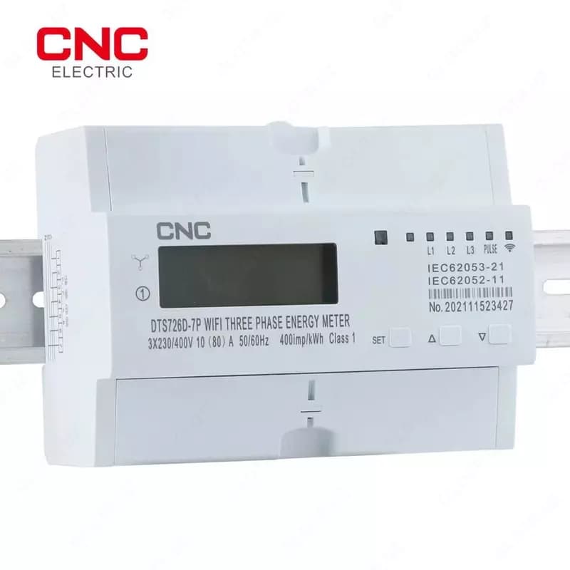 Счётчик модульный ”CNC Electric” DTS 726D – 7P, WI-FI, 80A (Арт. - setch-DDS-7P-wifi-80A) — 3