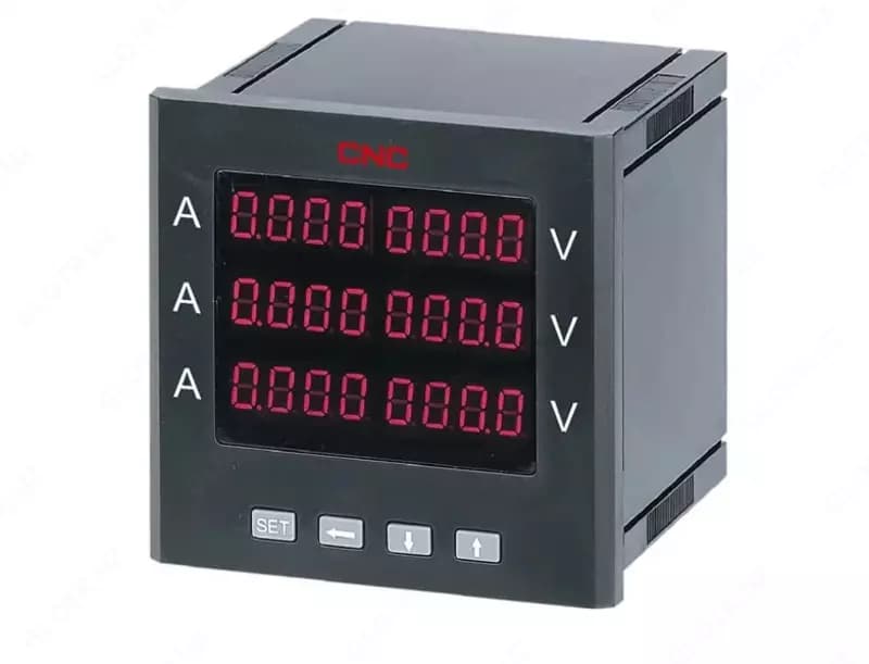 Цифровой AC амперметр ”CNC Electric” YC-7S1-I+RS (Арт. - sv-ac+dc+rs-85-265) — 1