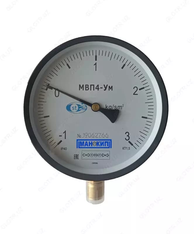 Манометр МВП4-Ум (пружинный), -1…3 кг/см² (Арт. - 232864) — 1