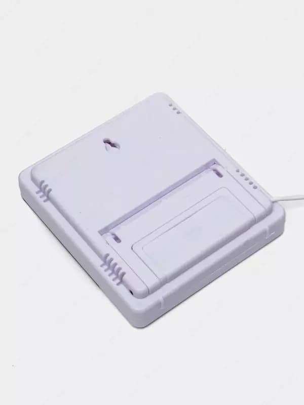 Цифровой термометр-гигрометр HTC-2, часы — 3