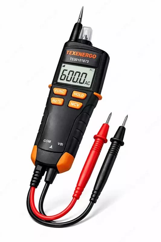 Цифровой ручной тестер (мультиметр) ”Texenergo” TE00101873, AC/DC 600 В, IP20 (Арт. - 1309928) — 2