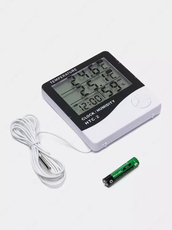 Термогигрометр, будильник HTC-2A — 3