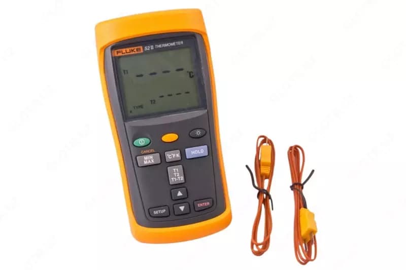 Двухканальный цифровой термометр (портативного класса) ”Fluke” 52 II (Арт. - 262477) — 1