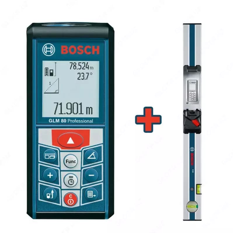 Лазерный дальномер Bosch GLM 80 Professional + шина R60 — 1