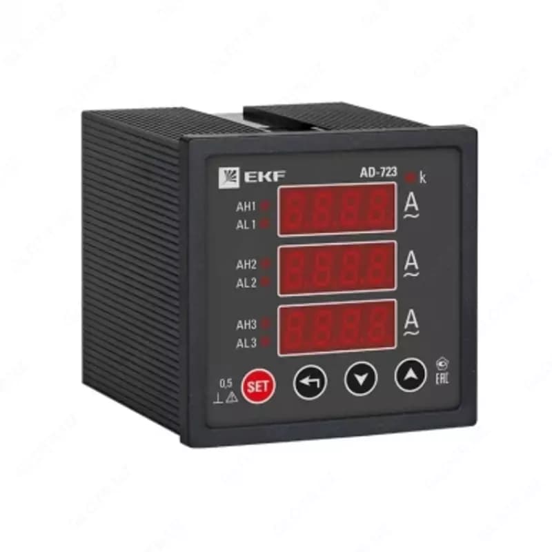 Амперметр AD-963 цифровой на панель (96х96) трехфазный EKF PROxima — 1