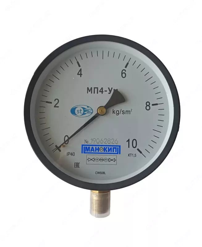 Манометр МП4-Ум (трубчатый), 0…10 кг/см² (Арт. - 232876) — 1