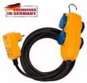 Блок розеток Brennenstuhl кабель 10 м H07RN-F 3G1,5 УЗО IP 54 1168730010