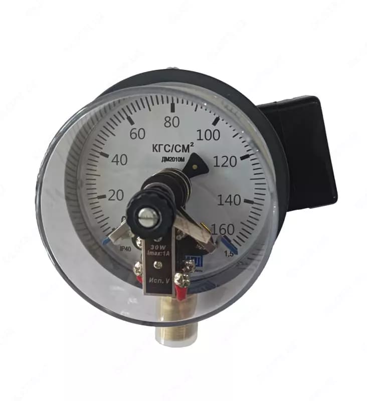 Электроконтактный манометр ДМ2010 М (пружинный), 0…160 кгс/см² (Арт. - 232984) — 1
