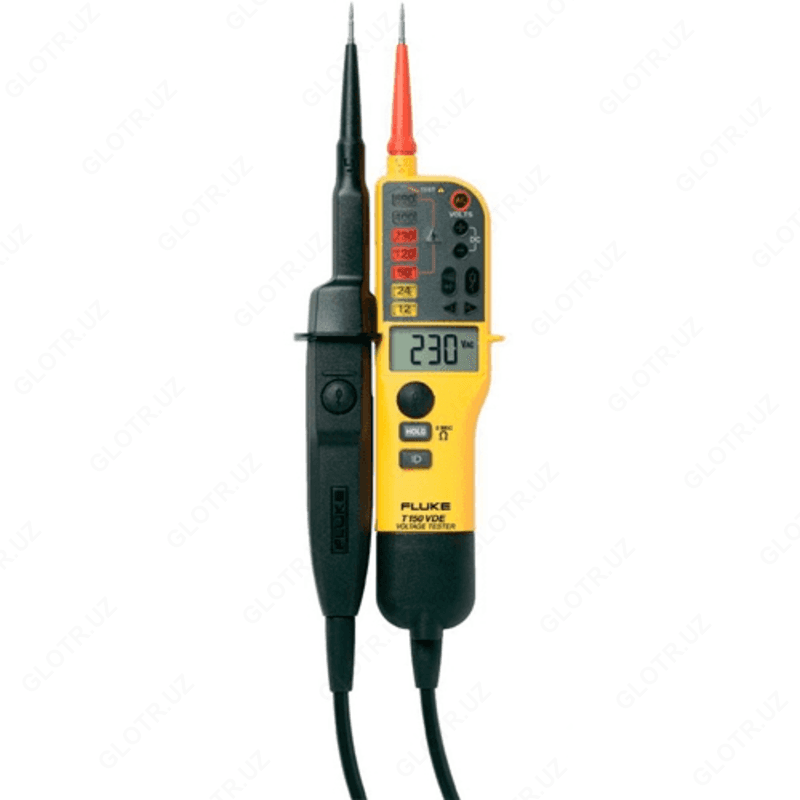 Fluke T150/VDE — тестер напряжения/целостности с ЖК-дисплеем, омметром и переключаемой нагрузкой (версия VDE) — 2