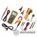Fluke 1587KIT/62MAX+ FC — комплект мультиметр-мегомметр c функцией беспроводной связи + токовые клещи + инфракрасный термометр