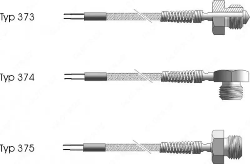 Универсальный датчик, температуры с резьбовым соединением, CT373_CT374_CT375 — 1