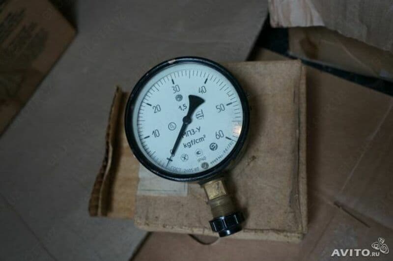 Манометр, напоромер, низкого давления МП-3-У -60 кг/см2 — 1