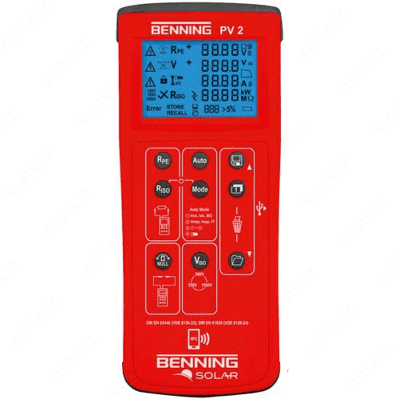 Benning PV 2 — тестер фотоэлектрических систем и графопостроитель — 1