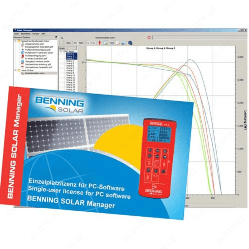 Benning PV 2 — тестер фотоэлектрических систем и графопостроитель — 2