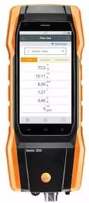 Комплект testo 300, СО с Н2-компенсацией, анализатор дымовых газов, (O2, CO с H2-компенсацией до 8000 ppm)