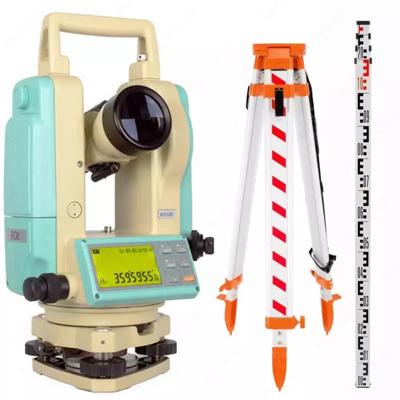 Комплект теодолит RGK T-05 с лазерным отвесом с поверкой + S6-Z + TS4M — 1