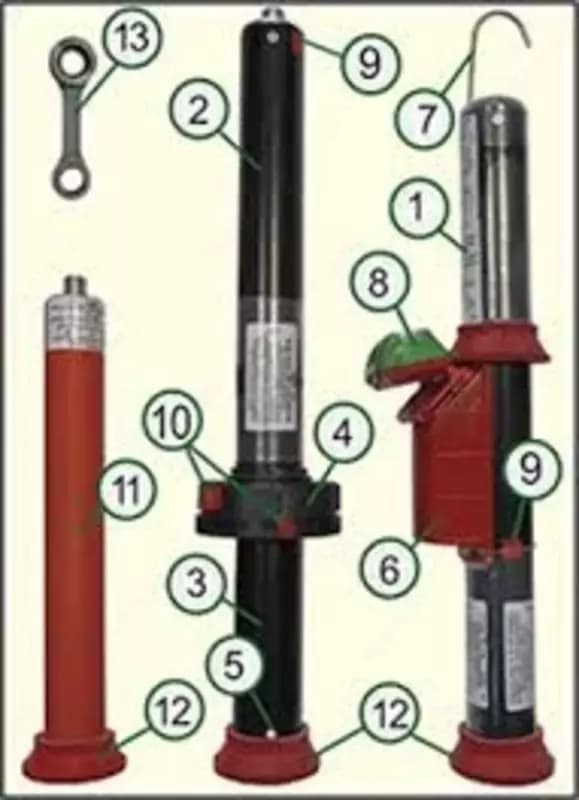 УВНК-10Д-УНТЕХ (6-35 кВ) — указатель высокого напряжения комбинированный для условий повышенной влажности с курсовым влагостойким электроизо... — 2