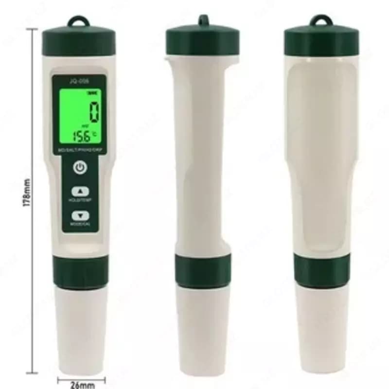 10-in-1 water tester: pH/TDS/EC/ORP/temperature/mV/SG/salinity — 1