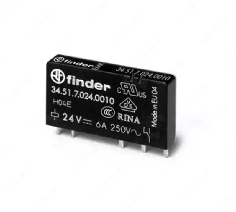 ULTRASLIM RELAY EMR / Ультратонкое реле; 1 перекидной контакт 6А (= 24В Чувст. пост. тока) - герметичное — 1