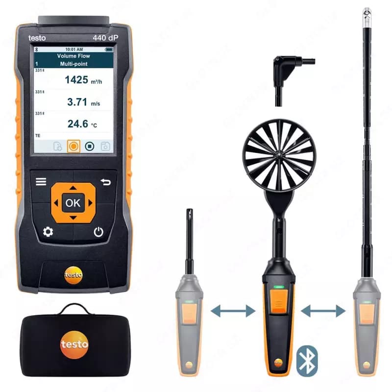 Комплект для вентиляции 2 с Bluetooth Testo 440 delta P (0563 4410) — 1