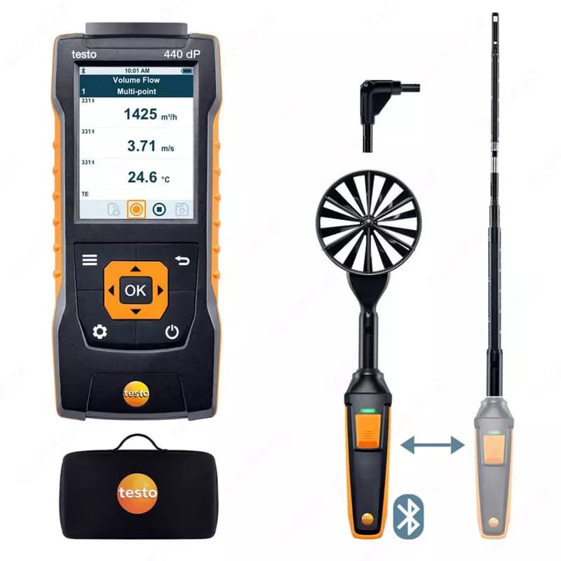 Комплект для вентиляции 1 с Bluetooth Testo 440 delta P (0563 4409) — 1