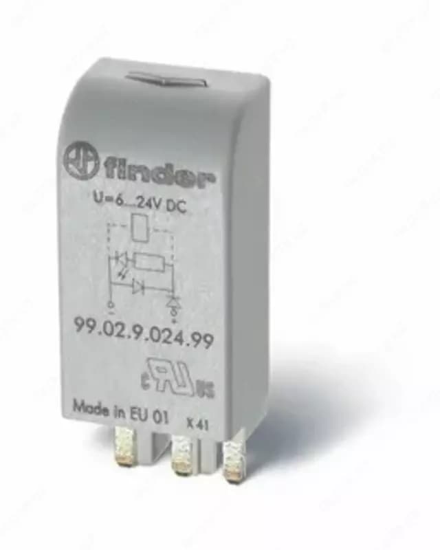 MODULE LED+VAR. 6−24V AC/DC / Зелёный светодиод + варистор (~/= 6 24В AC/DC) — 1