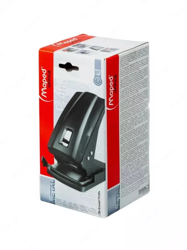 Дырокол Maped Essentials Metal, до 60-70 листов, металл, черный — 5