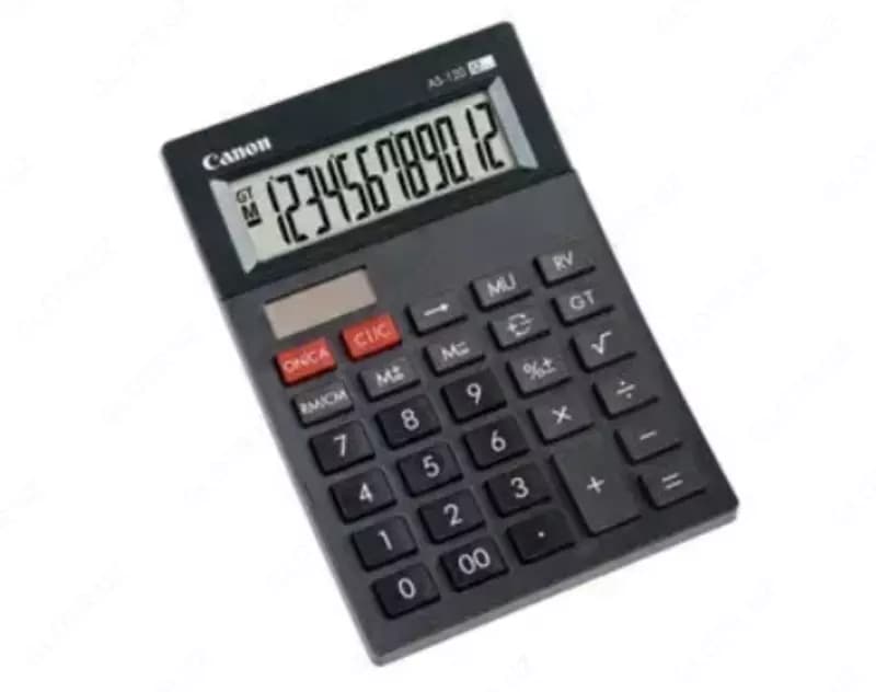 Калькулятор Canon AS-120 Карманный дисплей Серый артикул (4582B001AB) — 2