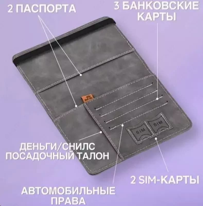 Обложка органайзер для паспорт 3в1 — 3