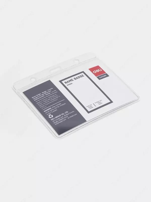 Бейдж гор. без ленты 105мм х 70мм 5756A Deli — 2