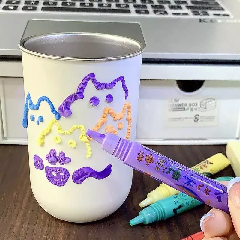 Уникальный набор ручек с Puffy Magic Ink для изготовления 3D-художественных изделий (6 шт) — 7