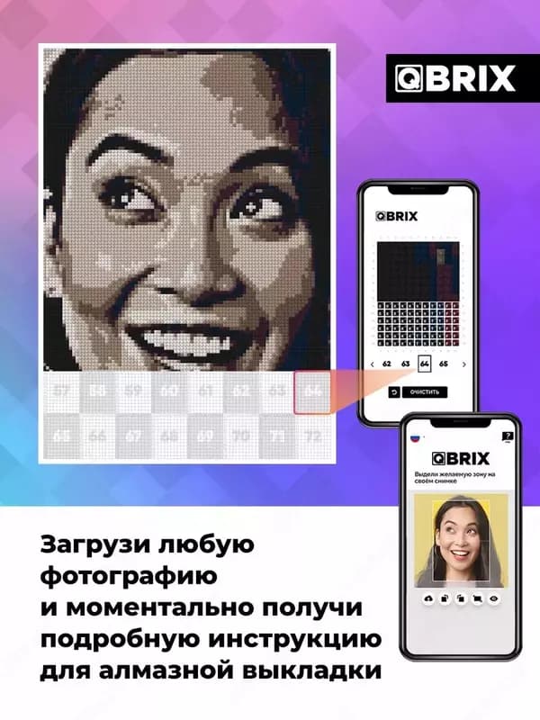 Алмазная мозаика из фотографии VINTAGE Представляем первую в мире Алмазную Мозаику по фотографии. Мозаика алмазная БЕЗ ПОДРАМНИКА на картонн... — 2