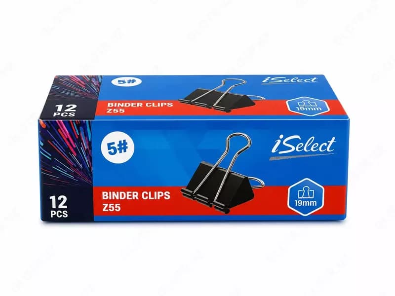 Зажим 15мм 12шт (чр) iSelect EZ56 Deli — 2