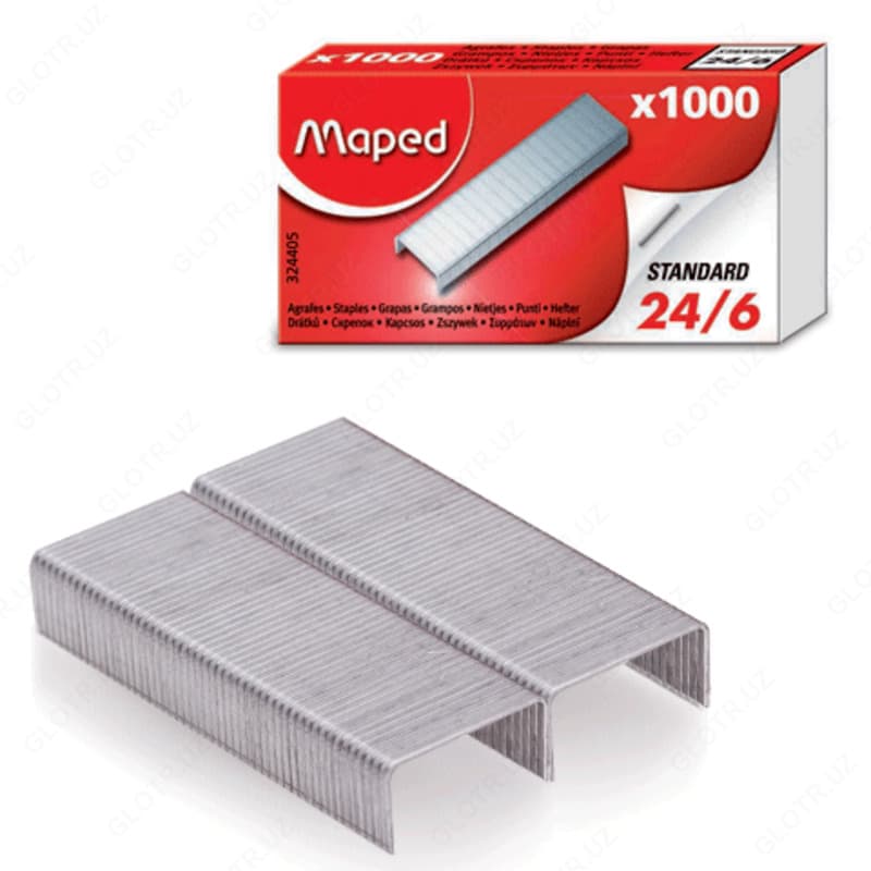 Скобы для степлера Maped 324405 (#24/6, по 1000шт.) — 1