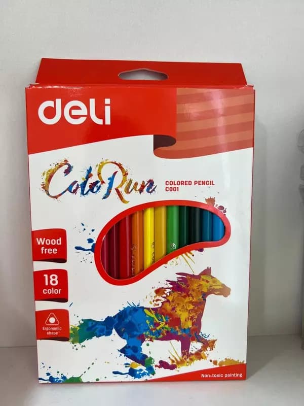 Цветные карандаши Deli Color Run 18цв — 1