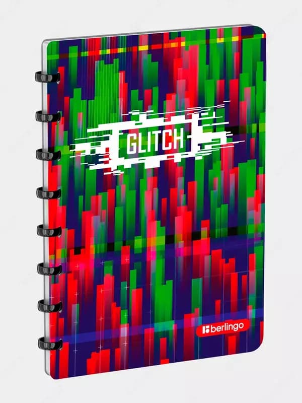 Бизнес-тетрадь А5+, 80 листов, Berlingo ”Glitch” — 1