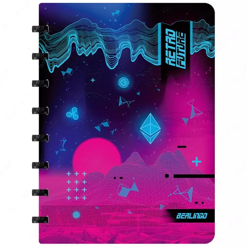 Бизнес-тетрадь А5+, 80л., Berlingo ”Retro Future” — 1