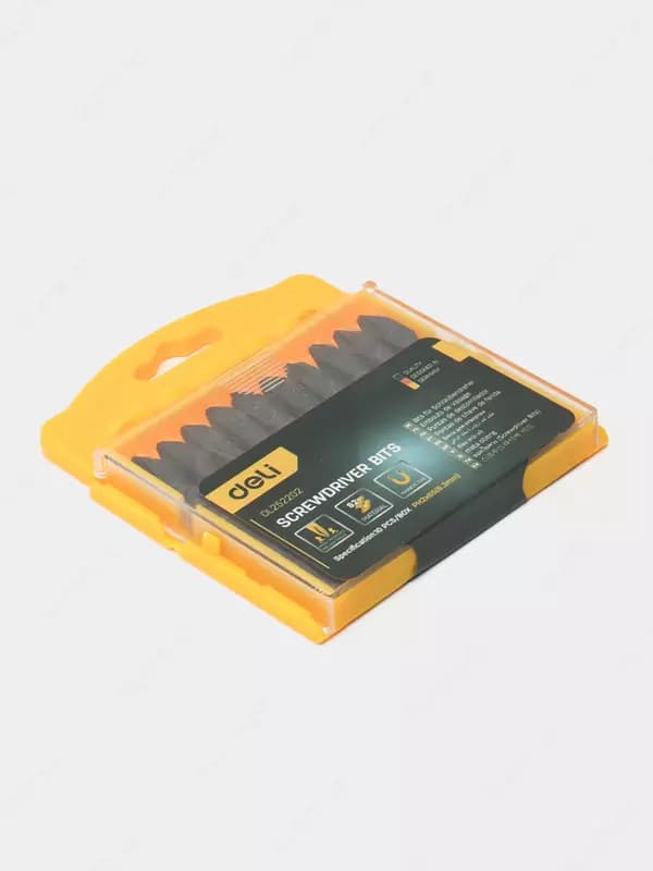 Биты в наборе 10шт PH2x65mm EDL252202 Deli — 2