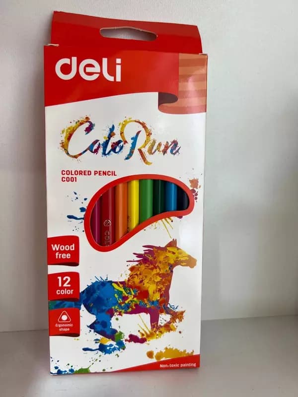 Цветные карандаши Deli Color Run 12цв — 1