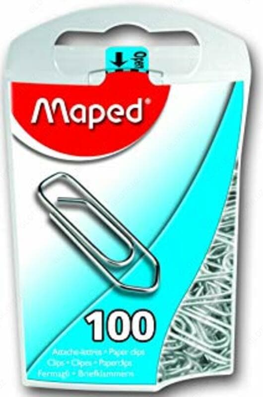 Скрепки ”Butterfly” Maped 034701 (30х40мм.никель по 100шт.) — 1