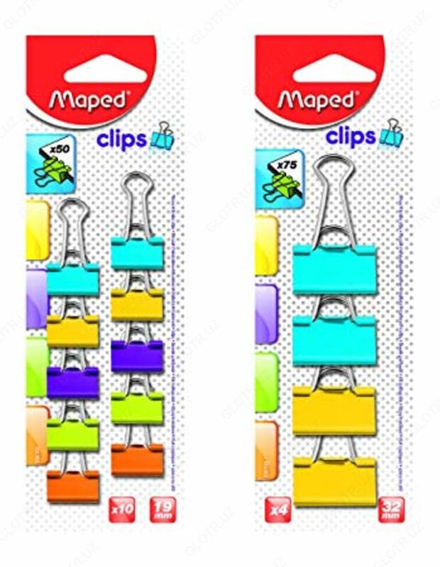 Зажим для бумаг Maped 036100AA (32mm/цветн. по 4 шт) — 2