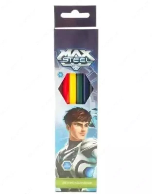 Карандаши цветные Max Steel Centrum, 6 цветов, 117 мм, картонная упаковка — 1