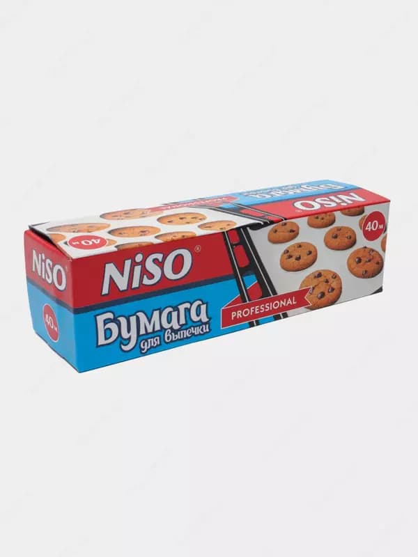 Пергаментная бумага для выпечки (рулон) ”Niso” 29 см х 40 м, белая (Код - 345) — 1