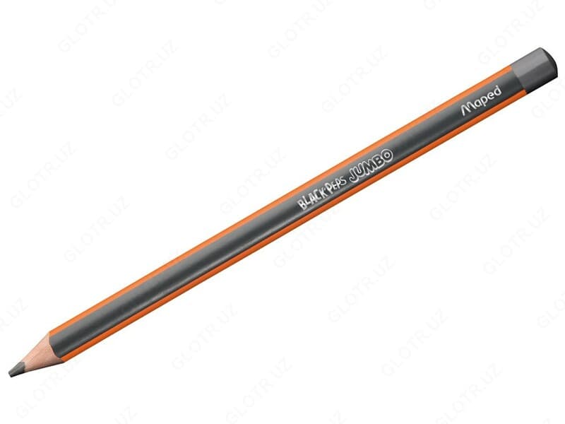 Карандаш чернографитовый Maped 854021 (12 шт. Black'Peps Jumbo - ClassicHB) — 2