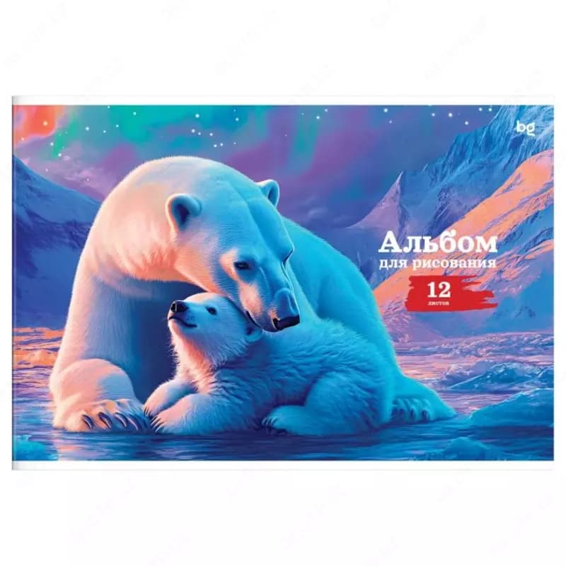 Альбом для рисования 12л., А4, на скрепке BG ”Мама и я — 2