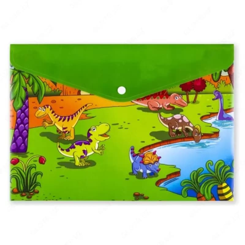 Папка-конверт А4 с кнопкой Centrum DINOSAUR 0,18 мм (ассорти) — 2