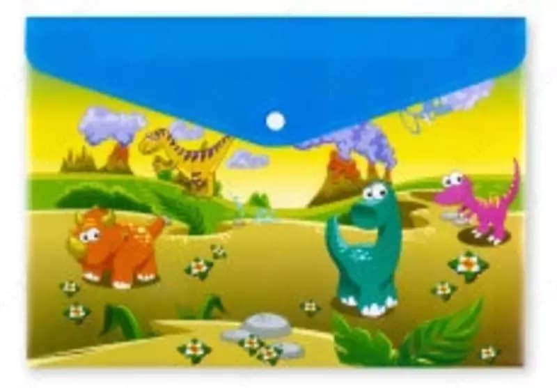 Папка-конверт А4 с кнопкой Centrum DINOSAUR 0,18 мм (ассорти) — 3